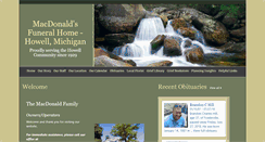 Desktop Screenshot of macdonaldsfuneralhome.com