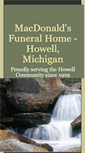 Mobile Screenshot of macdonaldsfuneralhome.com